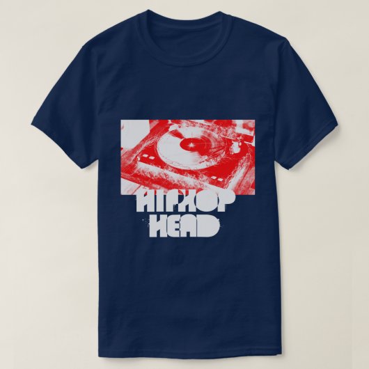 MixMaster DJ HipHopHead  Tシャツ (デザイン正面)