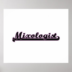 Mixologistのクラシックな仕事デザイン ポスター