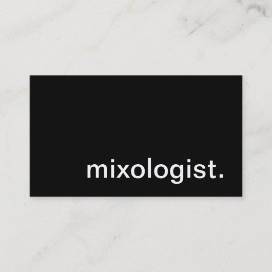 Mixologistの名刺 名刺 (正面)