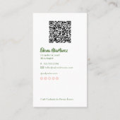 Mixologist Branding | Cocktail-Inspired Mobile Bar 名刺 (裏面)