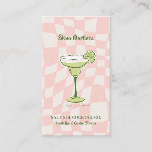 Mixologist Branding | Cocktail-Inspired Mobile Bar 名刺 (正面)