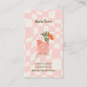 Mixologist Branding | Cocktail-Inspired Mobile Bar 名刺 (正面)