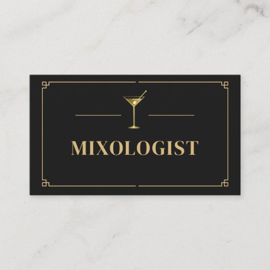 Mixologist Professional 名刺 (正面)