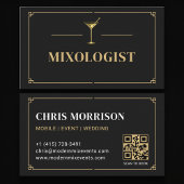 Mixologist QR Code Professional 名刺