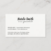 Mixologyロゴ | Mixed Drinksアイコン 名刺 (裏面)