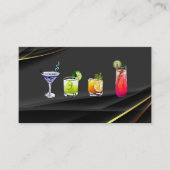 Mixologyロゴ | Mixed Drinksアイコン 名刺 (正面)
