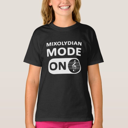 Mixolydian Music Mode On - kids' Tシャツ (正面)