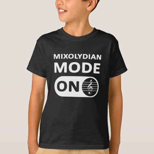 Mixolydian Music Mode On - kids' Tシャツ (正面)