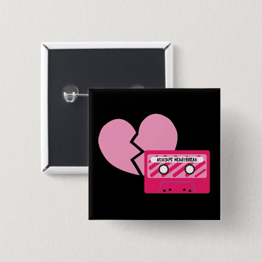 MixTapeの失恋 缶バッジ (正面&裏面)
