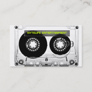 Mixtape 80sのレトロのゆとりカセット名刺 名刺