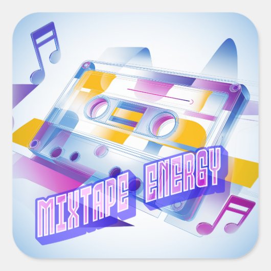 Mixtape Energy スクエアシール (正面)