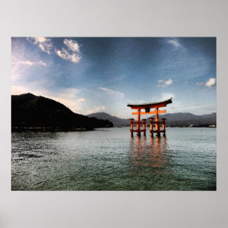 Miyajima Watercolor ポスター