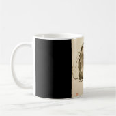 Miyamoto Musashi著絵を描きます、c.の17世紀 コーヒーマグカップ (左)