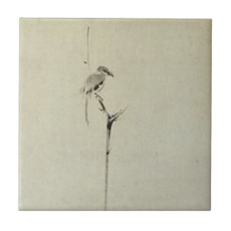 Miyamoto Musashi著絵を描きます、c. 1600's タイル