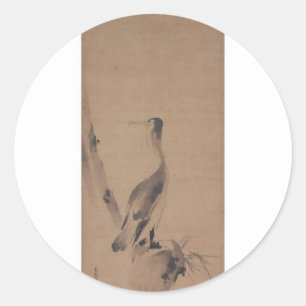 Miyamoto Musashi著絵を描きます、c. 1600's ラウンドシール