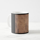 Miyamoto Musashi、c. 1600'sによって書かれて文字を入れて下さい コーヒーマグカップ (正面左)