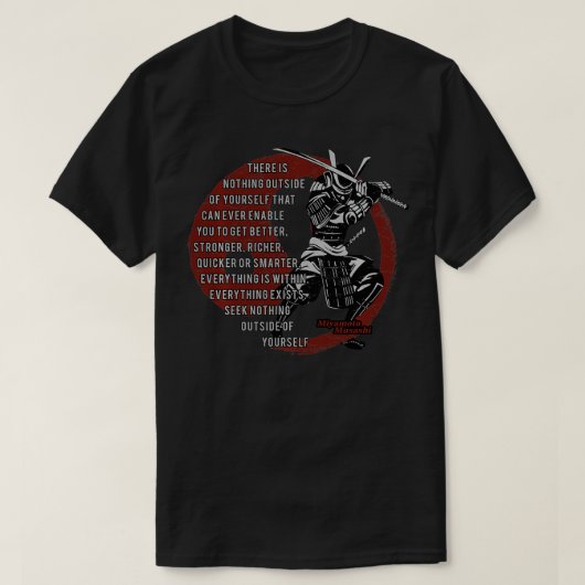 Miyamoto Musashi Samurai, Ronin  Tシャツ (デザイン正面)