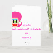 Mizの綿は彼女のファンに挨拶します カード (裏面)