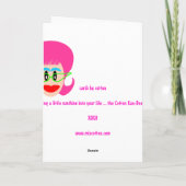 Mizの綿-お誕生日ケーキ カード (裏面)