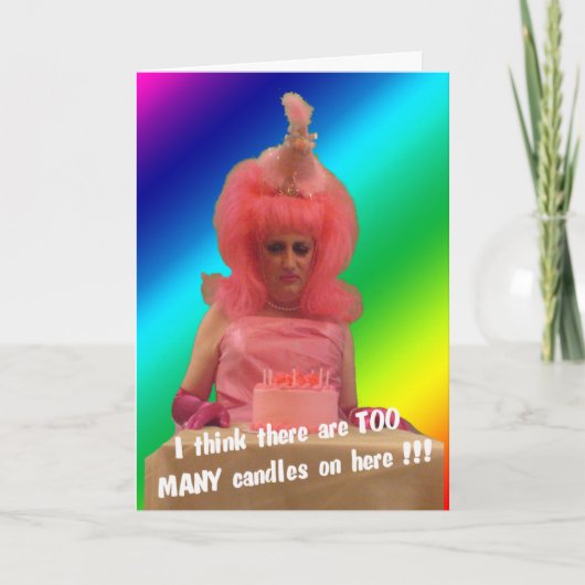 Mizの綿-お誕生日ケーキ カード (正面)