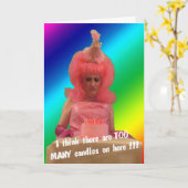 Mizの綿-お誕生日ケーキ カード (黄色い花)