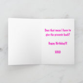 Mizの綿-驚きの誕生日 カード (内部)