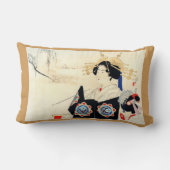Mizuno Toshikataの水野年方、Courtesan -アジア芸術 ランバークッション (裏面)