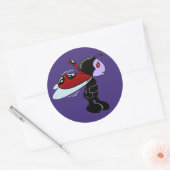Mizz Ladybug クラシックRoundステッカー ラウンドシール (封筒)