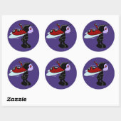 Mizz Ladybug クラシックRoundステッカー ラウンドシール (シート)