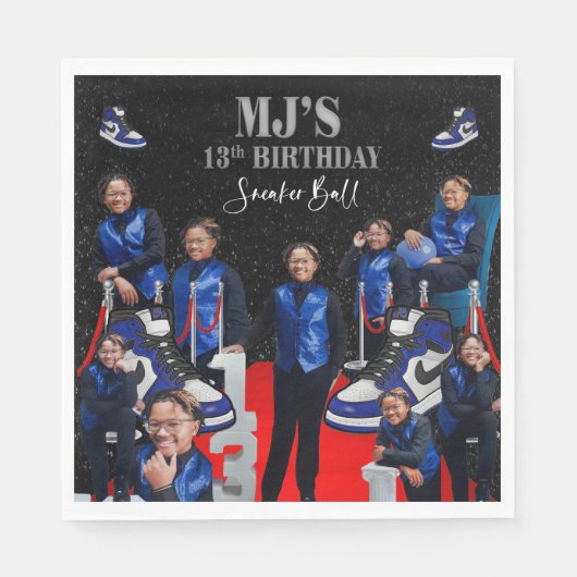 MJのスニーカー・ボール スタンダードランチョンナプキン (正面)