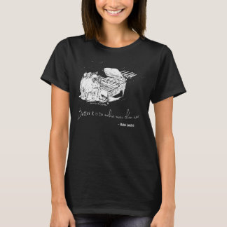 MJのTシャツ-よりよい音楽(黒)を作ることです Tシャツ