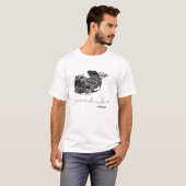 MJのTシャツ-作ること音楽をですよりよい(白い) Tシャツ (正面フル)