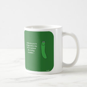 MJ1585、"mahoneyジョー"、"微笑cucumber',のcucumbe コーヒーマグカップ