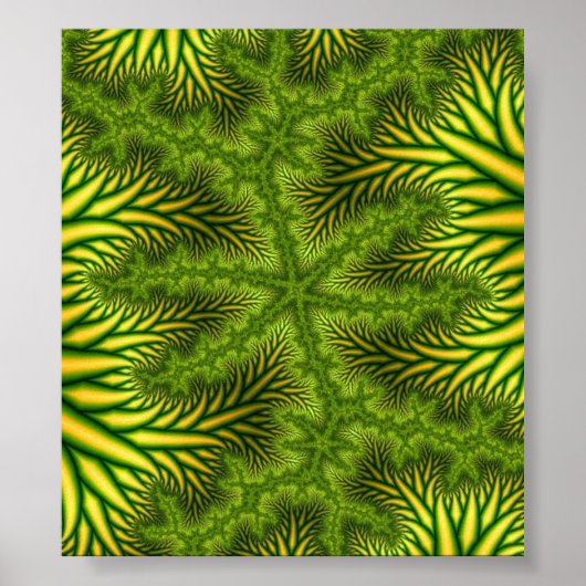 「MJ」フラクタルアートポスター ポスター (正面)