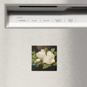 MJ Headeによる青いビロードの布の巨大なマグノリア マグネット (インサイチュ (食洗機))