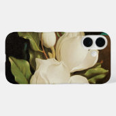 MJ Headeによる青いベルベットの布の上の巨大なマグノリアス Case-Mate iPhoneケース (裏面 (横))