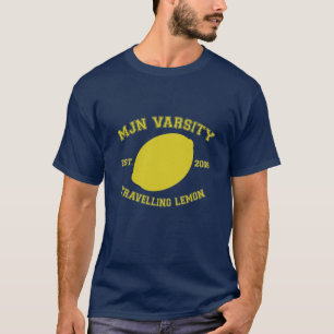 MJNの学校代表の移動レモン(Crieff) Tシャツ