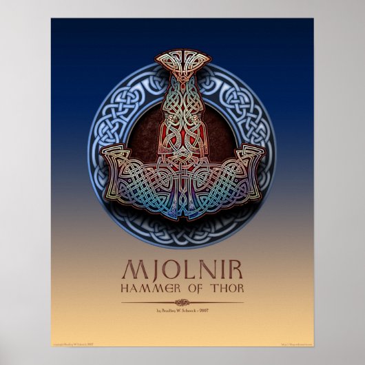 Mjolnir - Thor's Hammer Poster (16x20") ポスター (正面)