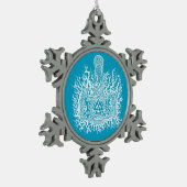 Mjolnir - Valknutのオーナメント スノーフレークピューターオーナメント (左)