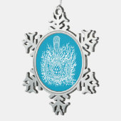 Mjolnir - Valknutのオーナメント スノーフレークピューターオーナメント (右)