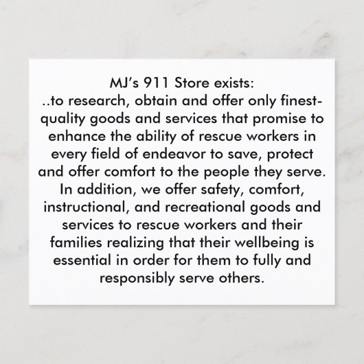 MJ'S 911ストア チラシ (裏面)