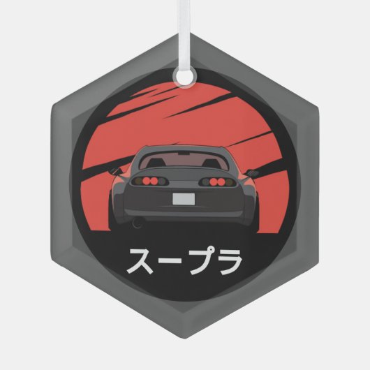 MK4スープラ ガラスオーナメント (正面)