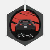 MK4スープラ ガラスオーナメント (裏面)