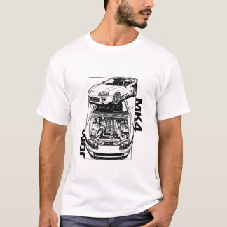 MK4 Legend - 2JZテクニカルエンジンアート Tシャツ