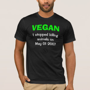 MK Ⓥ 停止殺害動物 Tシャツ