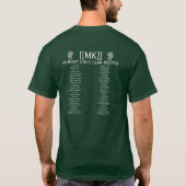 [[MK]]暗いワイシャツ猿の名簿のライフル Tシャツ (裏面)