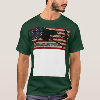 Mk 19グレネードランチャーシルエットAmerican Vintag Tシャツ