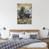 MK-19手榴弾ランチャーを持つ兵士 キャンバスプリント (インサイチュ (寝室))