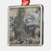 MK-19手榴弾ランチャーを持つ兵士 メタルオーナメント (左)