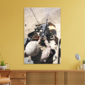 MK-19自動手榴弾ランチャー キャンバスプリント (インサイチュ (リビング))